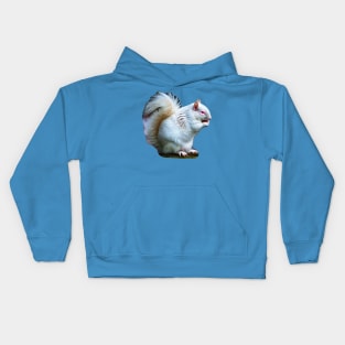 Albino Grey Squirrel Kids Hoodie